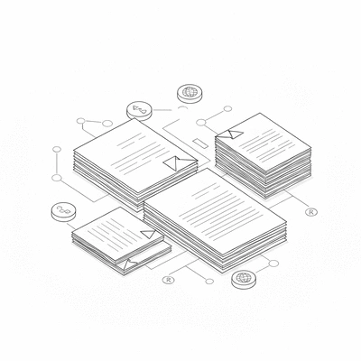 AI regulation document with an abstract representation of global compliance and data protection